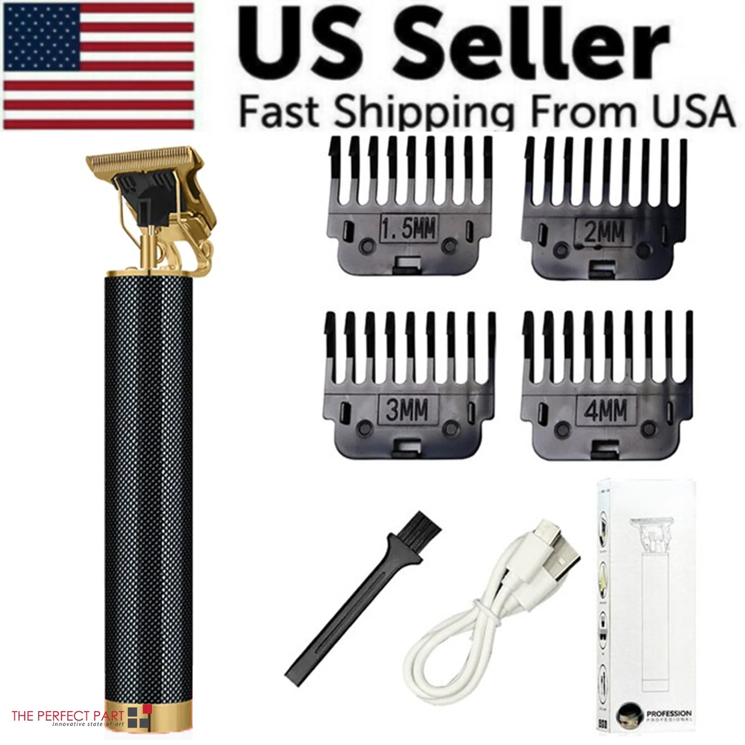 Professional Hair Clippers Trimmer Cutting Beard Cordless Barber Shaving Machine