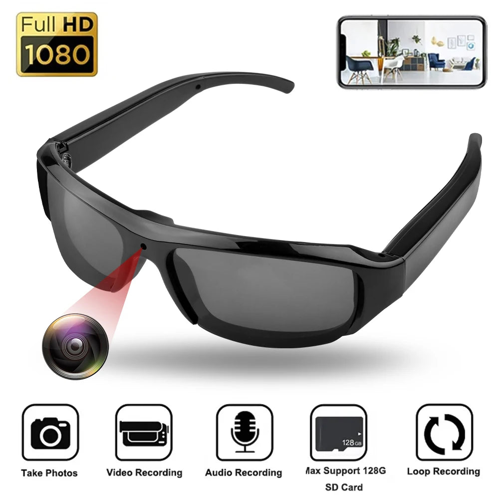 Capture Every Moment with 1080P HD Camera Glasses - Perfect for Adventures, Driving, and Cycling! 📸🚴‍♂️🌟