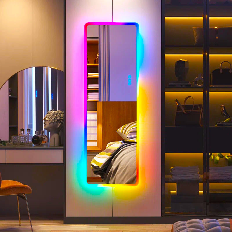 "Shine Bright: Discover Our Sleek Flat LED Mirror!"