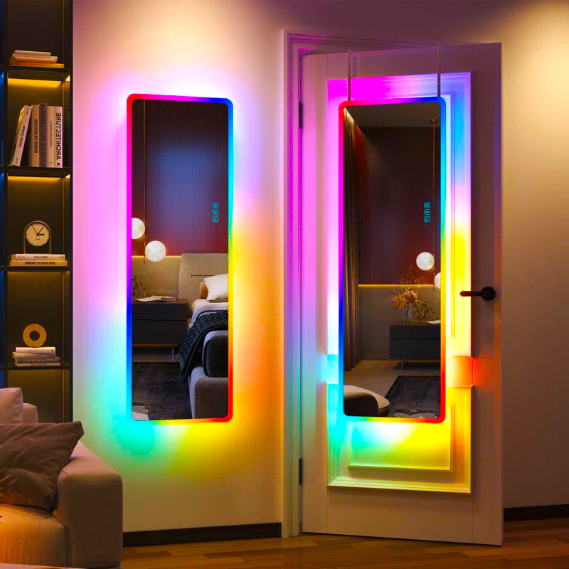 "Shine Bright: Discover Our Sleek Flat LED Mirror!"