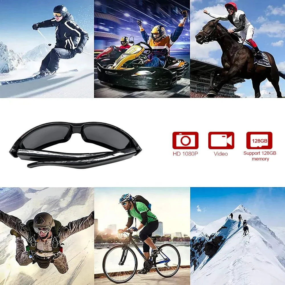 Capture Every Moment with 1080P HD Camera Glasses - Perfect for Adventures, Driving, and Cycling! 📸🚴‍♂️🌟