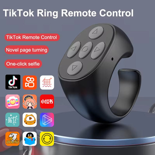 Unleash Your Inner Influencer with the 2024 Bluetooth TikTok Remote Control Ring - Snap, Flip, and Like with Ease! 📸✨ #TikTokGadget #SelfieRing